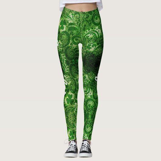 St Patrick's Day Leggings Saint Patrick Pants (Devant)