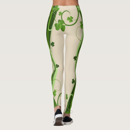 St Patrick's Day Leggings Saint Patrick Pants (Dos)