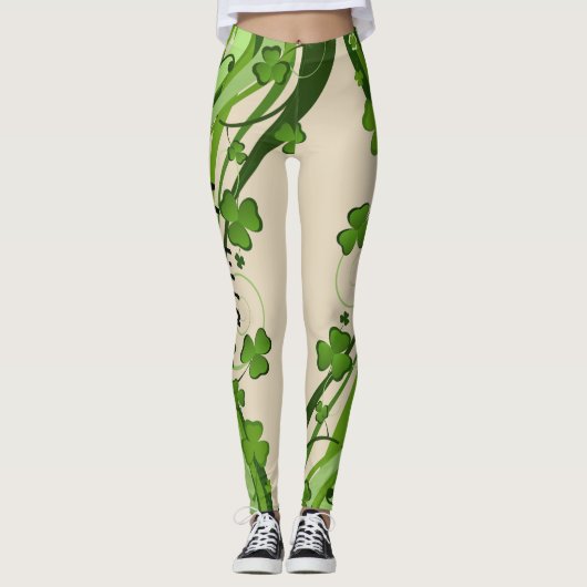 St Patrick's Day Leggings Saint Patrick Pants (Devant)