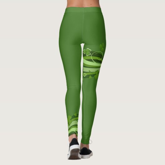 St Patrick's Day Leggings Saint Patrick Pants (Dos)