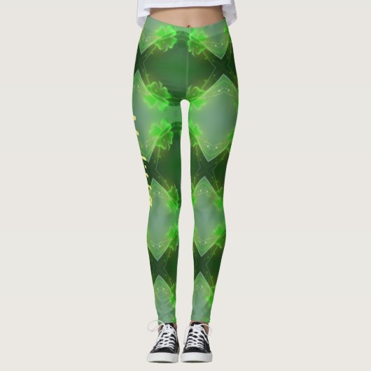 St Patrick's Day Leggings Saint Patrick Pants (Devant)