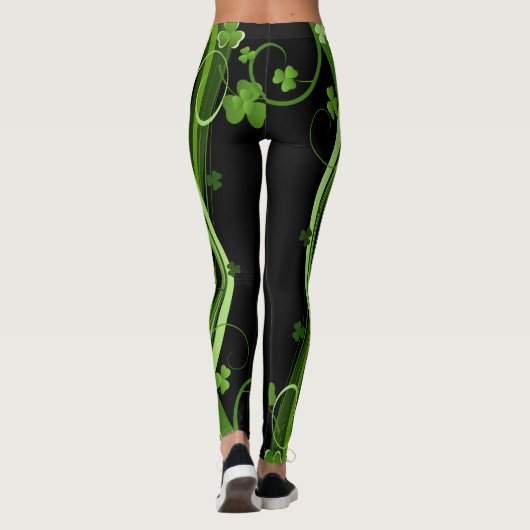 St Patrick's Day Leggings Saint Patrick Pants (Dos)