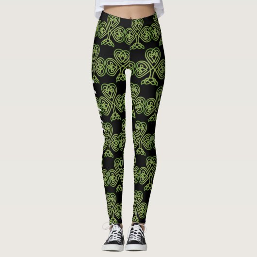 St Patrick's Day Leggings Saint Patrick Pants (Devant)