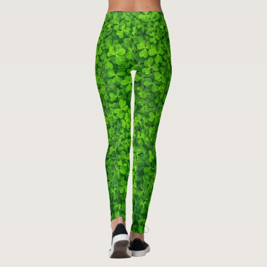 St Patrick's Day Leggings trèfle vert shamrock (Dos)