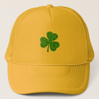 St. Patrick's Day Leopard Shamrock Trucker Hat Trucker Pet