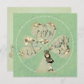 St. Patrick's Day Leprechaun Bedankkaart (Voorkant / Achterkant)