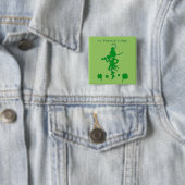 St. Patrick's Day Leprechaun Button (In situ)