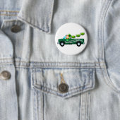 St Patricks Day Leprechaun Funny Drink Beer Ronde Button 5,7 Cm (In situ)