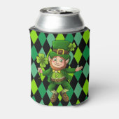 St. Patrick's Day Leprechaun Green Clover Blikjeskoeler (Blikje Achterkant)