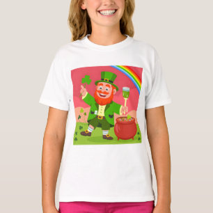 St. Patrick's Day Leprechaun Illustratie T-shirt
