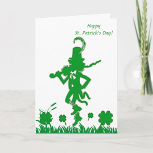 St. Patrick's Day Leprechaun Kaart