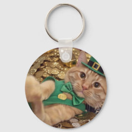 St. Patrick's Day Leprechaun Kat Sleutelhanger