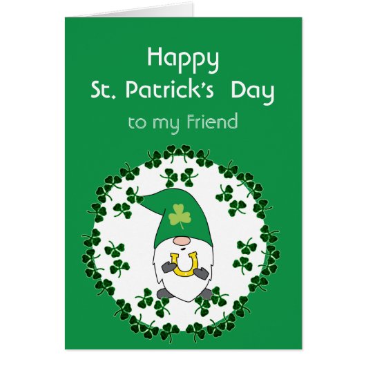 St. Patrick's Day Leprechaun Luck Custom Name (Voorkant)