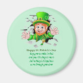St. Patrick's day leprechaun Magneet (Voorkant)