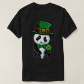 St Patricks Day Leprechaun Panda Cute Irish Gift T-shirt (Design voorkant)