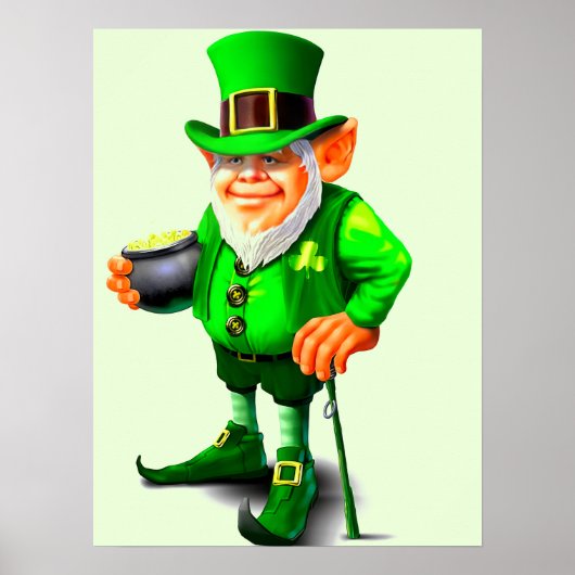 ST. PATRICK'S DAY LEPRECHAUN POSTER (Voorkant)