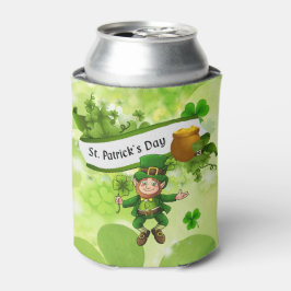 St. Patrick's Day Leprechaun Pot of Gold Clover Blikjeskoeler