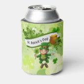 St. Patrick's Day Leprechaun Pot of Gold Clover Blikjeskoeler (Blikje Achterkant)