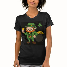 St. Patricks Day Leprechaun Pot of Gold Womens 
