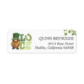 St. Patrick's Day Leprechaun Return Address Label (Voorkant)
