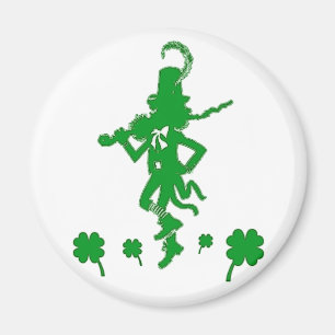 St. Patrick's Day Leprechaun Shamrock Magnet Magneet