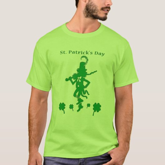 St. Patrick's Day Leprechaun Shirt (Voorkant)