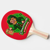 St. Patrick's Day Leprechaun Tafeltennisbatje (Zijkant)