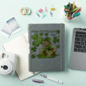 St. Patrick's Day Leprechaun Transparent Stickers (iPad Cover)