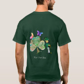 St. Patrick's day Leprechaun w/Text T-Shirt (Achterkant)