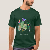 St. Patrick's day Leprechaun w/Text T-Shirt (Voorkant)