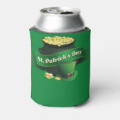St Patricks Day Leprechaun's Pot of Gold Blikjeskoeler (Blikje Achterkant)