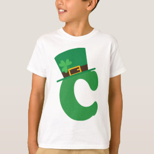 St Patricks Day Letter C Alphabet T-shirt