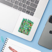 St. Patrick's Day Leuke en Schattige "Party Animal Sticker (Laptop met iPhone)