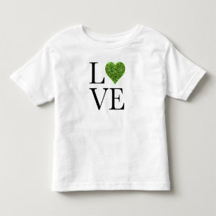 St. Patrick's day Liefde Groen glitterhart Kinder Shirts