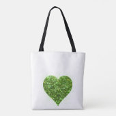 St. Patrick's day | Liefde | groene glitter shamro Draagtas (Achterkant)