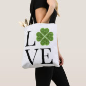 St. Patrick's day | Liefde | groene glitter shamro Draagtas (Dichtbij)
