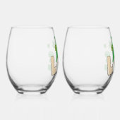 St. Patrick's Day Liefdeskabouter Wijnglas Zonder Voet (Rechts)