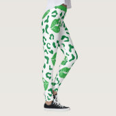 St. Patrick's Day Lips Kiss Green Shamrock Clover Leggings (Rechts)