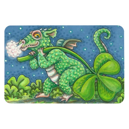 ST. PATRICK'S DAY LITTLE IRISH DRAGON FANTASY MAGNEET (Horizontaal)