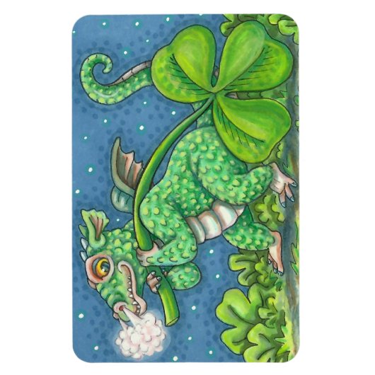 ST. PATRICK'S DAY LITTLE IRISH DRAGON FANTASY MAGNEET (Verticaal)