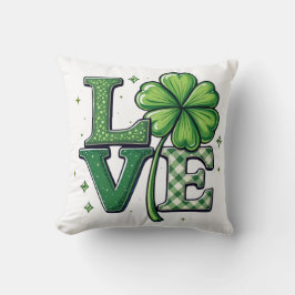 St. Patrick's Day Love Clipart Clower Kussen