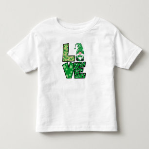 St Patrick's Day Love Gnome Toddler T-shirt