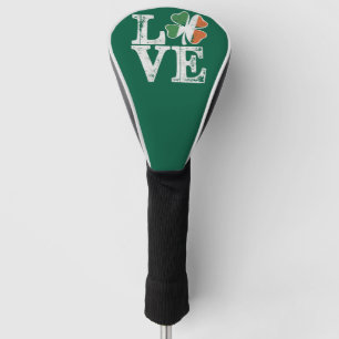 St Patricks Day Love Lucky Irish Shamrock Green Golfheadcover
