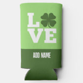 St. Patricks Day LOVE met shamrock (Achterkant)