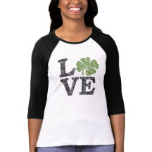 St. Patricks Day LOVE met shamrock
