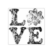 St Patrick's Day LOVE Shamrock Irish Rubberstempel (Afrduk)