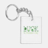 St. Patrick's Day Luck Acrylic Sleutelhanger (Voorkant Links)