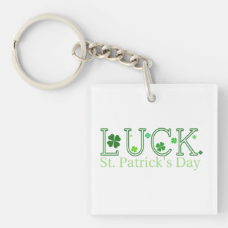 St. Patrick's Day Luck Acrylic Sleutelhanger