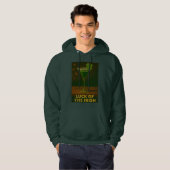 St. Patrick's Day Luck Of The Irish Clover Martini Hoodie (Voorkant volledig)