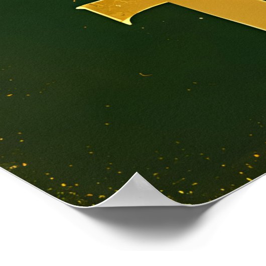 St. Patrick's Day Luck Of The Irish Clover Martini Poster (Hoek)